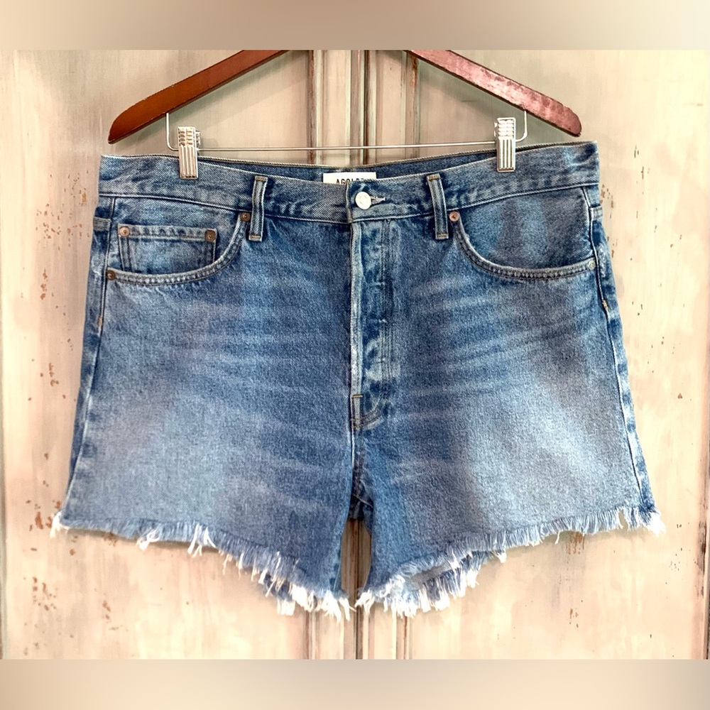 AGOLDE Parker Long Denim Shorts Sz 32